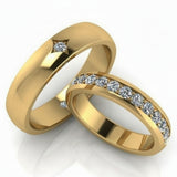 Sol & Stella Silver Couple Ring 