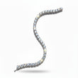 Solar Flare Ice Tennis Men's Silver Bracelet 