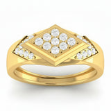 Solstice Chevron Silver Ring for Men 
