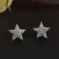 Star Cubic Zirconia Silver Earring