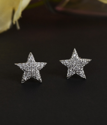 Star Silver Earring For Women