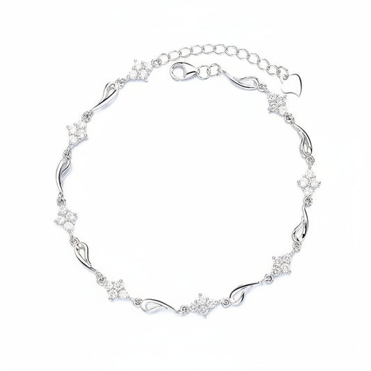 Stella Sparkle Wave Silver Bracelet For Women 