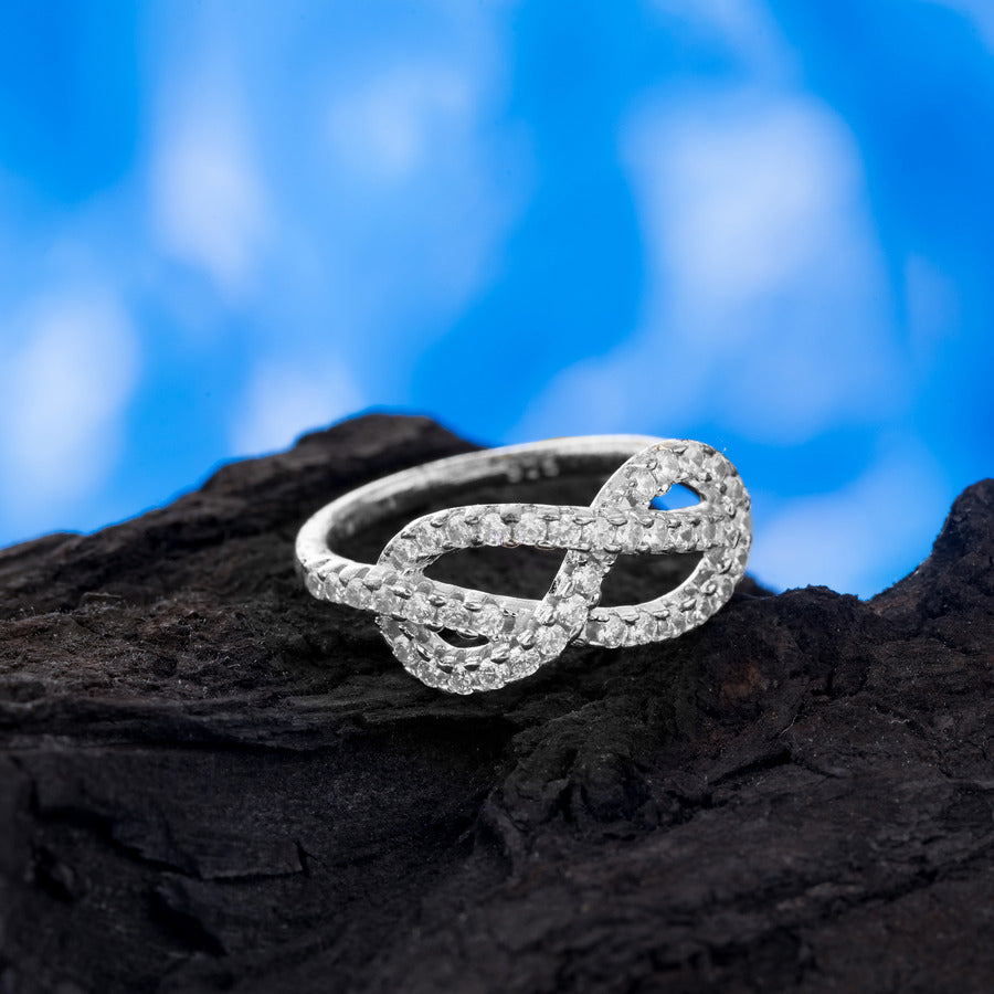 Infinite Design 92.5 Pure Silver Ring for Women & Girls | Luxaore