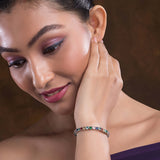 Stylish silver anklet bracelet for girls, combining elegance with a trendy design for a fashionable accessory