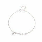 Sweetheart Solitaire Silver Bracelet For Women 