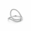 Teardrop Luxe  Silver Ring for Women 