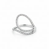 Teardrop Luxe  Silver Ring for Women 