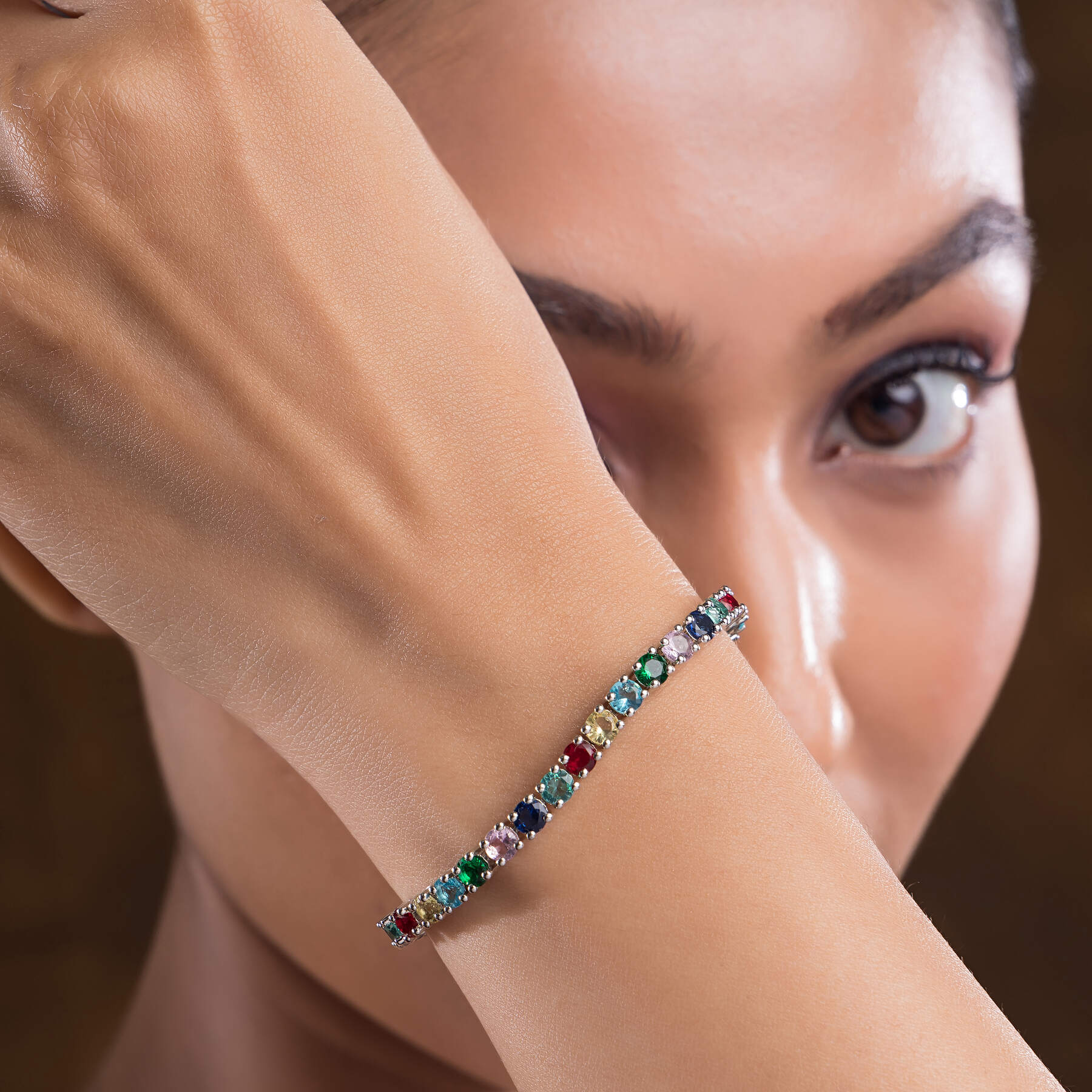 Traditional chandi ka hand bracelet for women with intricate designs, perfect for festive occasions