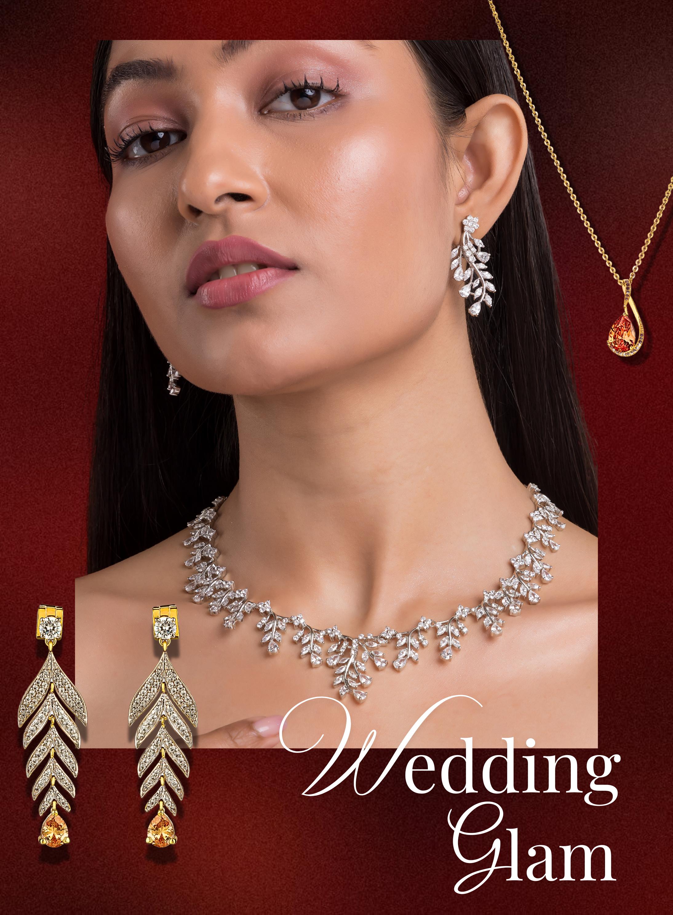 Traditional wedding jewellery in 925 silver