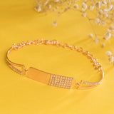 Trendy silver hand bracelet for girls with a sleek finish, perfect for everyday wear and special occasions