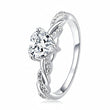 Twist Heart Radiance  Silver Ring for Women 