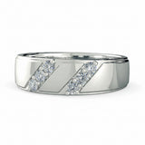 Vector Band Silver Ring for Men 