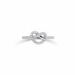 Velora Knot Silver Ring for Women 
