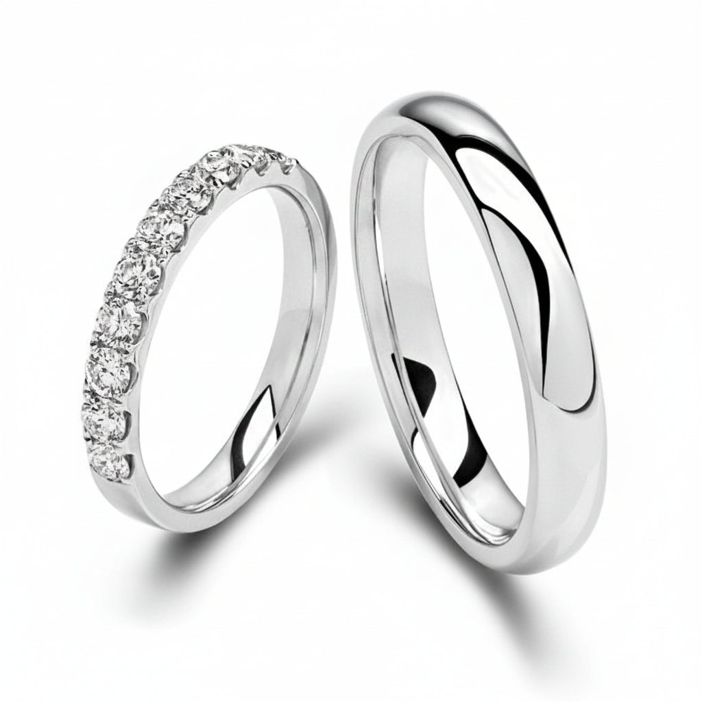 Vivion Silver Couple Ring