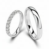 Vivion Silver Couple Ring