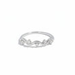 Wavy Elegance Silver Ring for Women 