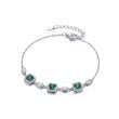 Whimsical Pinwheel Silver Bracelet For Women 