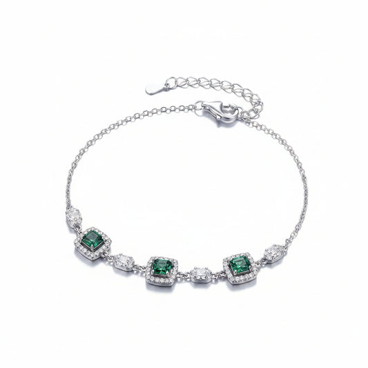 Whimsical Pinwheel Silver Bracelet For Women 