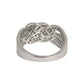 Dazzle Band CZ Diamond Silver Ring