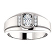 Zenith Solitaire Silver Ring for Men 