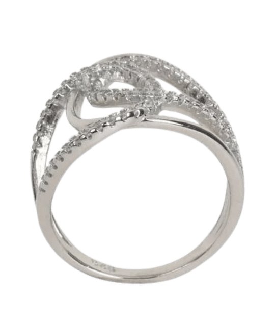 Vogue Zirconia Diamond Silver Ring