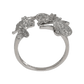 Petal Zirconia Diamond Silver Ring
