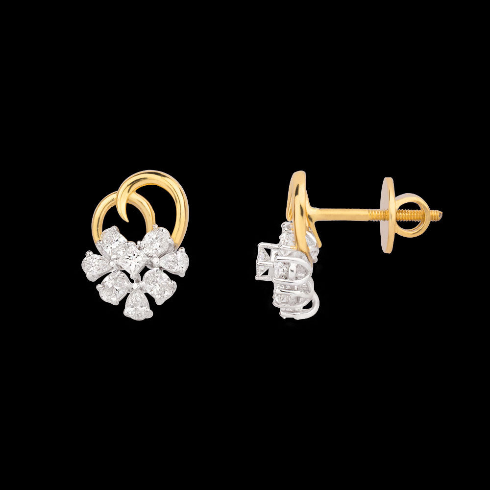 Sleek 92.5 Sterling Silver Earring for Women