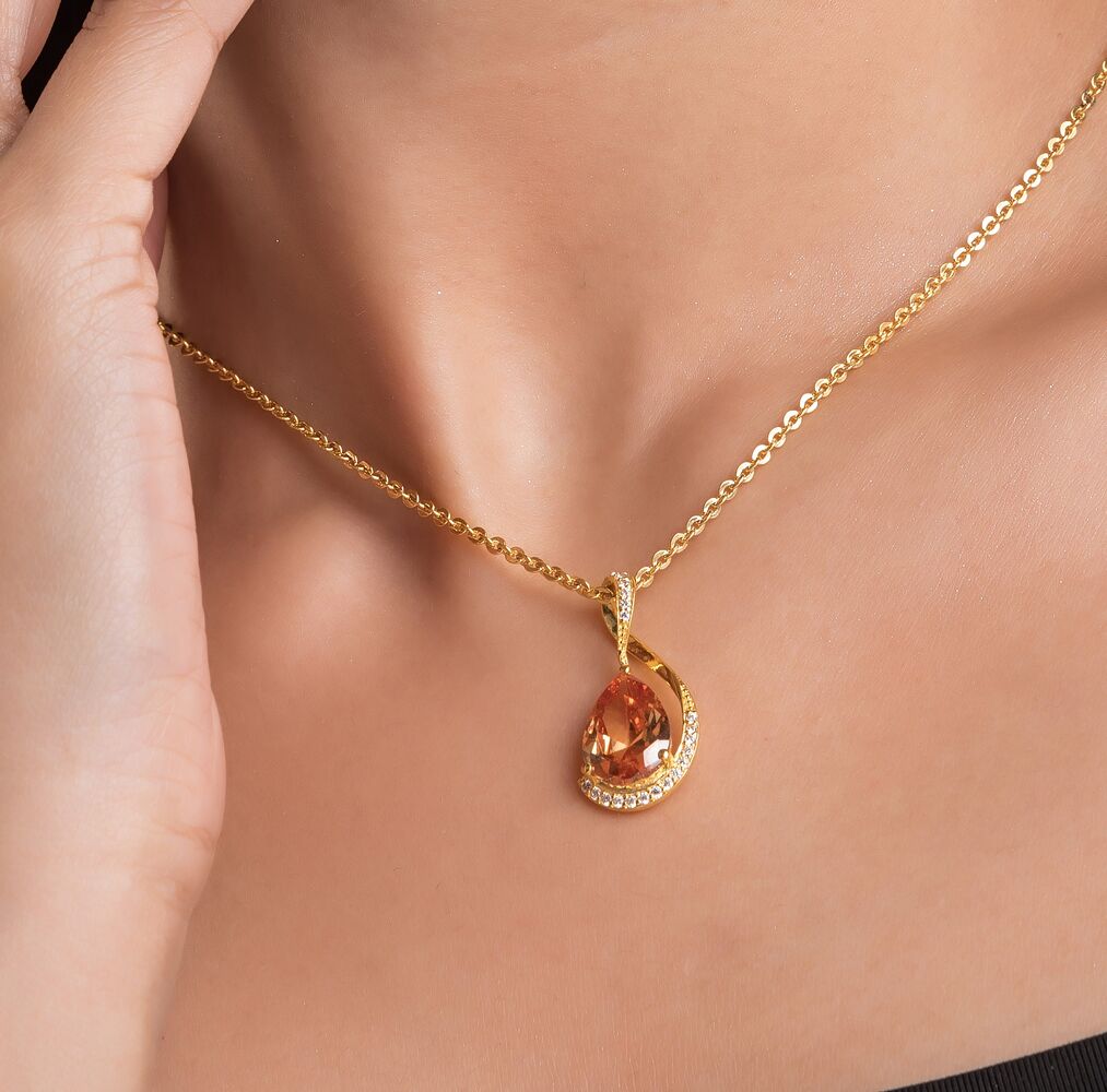 gold plated neck chain for girls and women