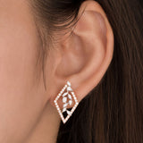 Rain Drop 92.5 Sterling Silver Earring for Women