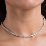 ladies neck chain designs in silver