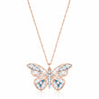Rose gold butterfly 925 Silver Necklace For Women