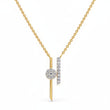 luxaore Silver necklace for women with a unique pendant on a white background
