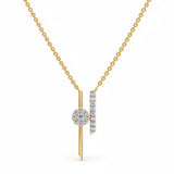 luxaore Silver necklace for women with a unique pendant on a white background