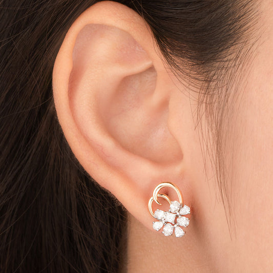 Sleek 92.5 Sterling Silver Earring for Women