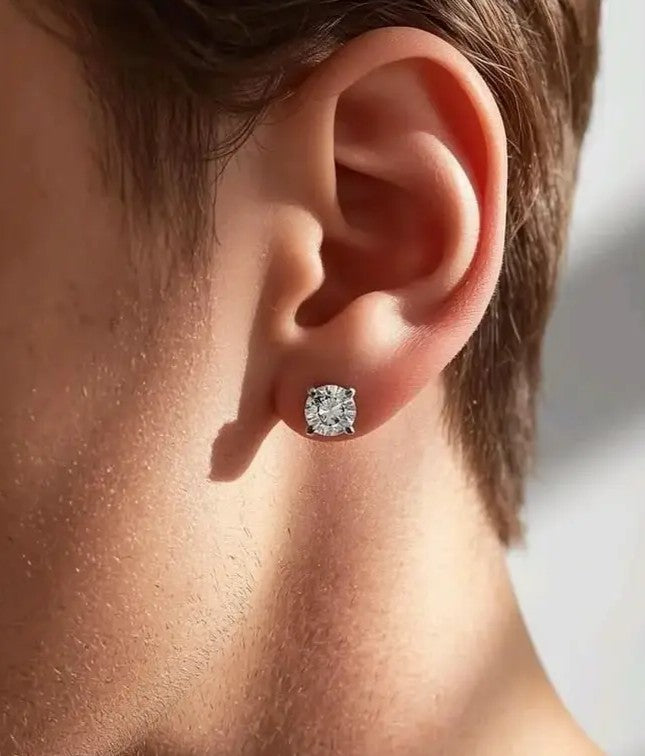Titan 925 Silver Studs for Men