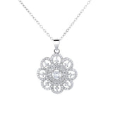 Circular Sterling Silver Necklace for Women