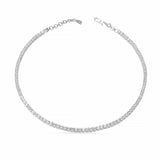 premium ladies silver necklace at low price