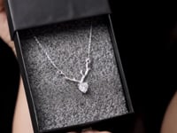 Starry Heart Sterling Silver Necklace For Women