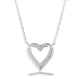 Hearts Sterling Silver Necklace for Women