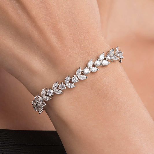 Gleam Silver Bracelet For Women