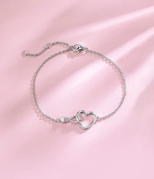 Mini Love Silver Bracelet For Women