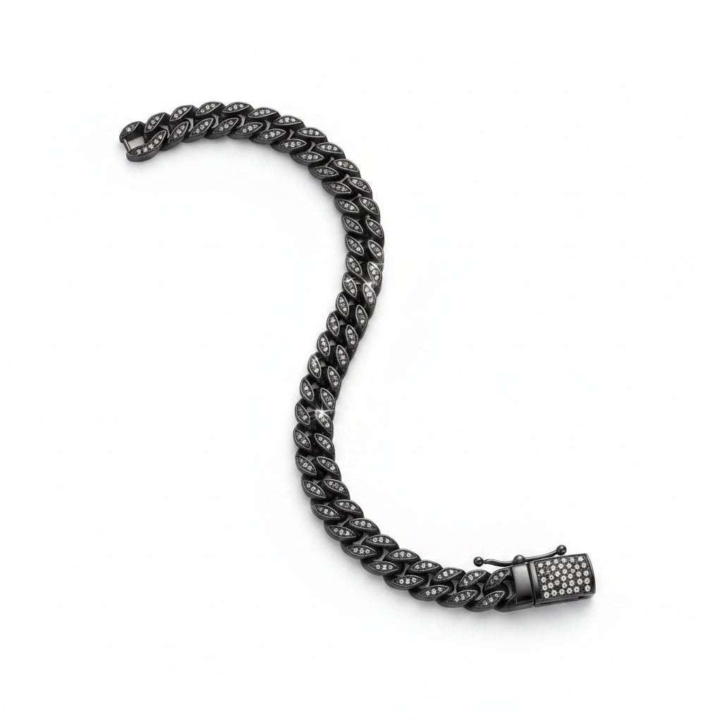 925 Sterling Silver Tennis Bracelet for Men – Hallmarked Luxury Bracelet