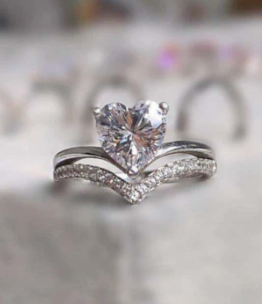 Loving Light Silver Ring For Women