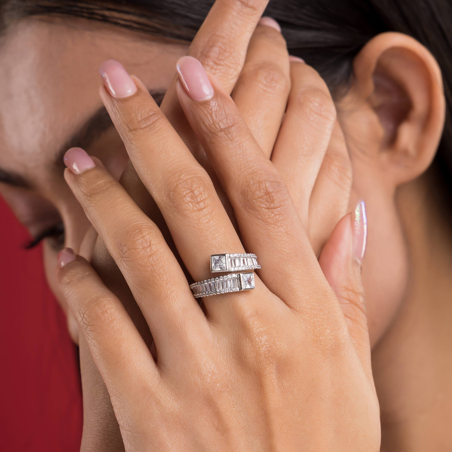 simple silver ring designed for girl with price