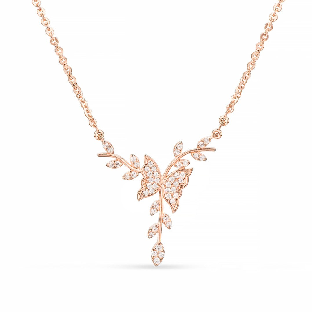 sterling diamond pendant necklace for women from Luxaore