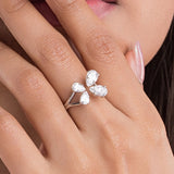 unique silver ring design for girl from Luxaore