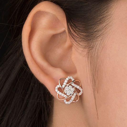 Grace Stud 92.5 Sterling Silver Earring for Women